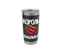 Shashlik Grill Brochettes Russes Griller Des Russes Russie Gobelet isotherme en acier inoxydable double paroi