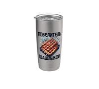 Shashlik Grill Brochettes Russes Griller Des Russes Russie Gobelet isotherme en acier inoxydable double paroi