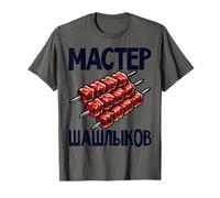 Shashlik Master Grill Brochettes Russes Grill Russie T-Shirt