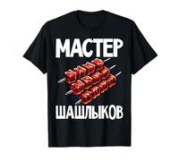 Shashlik Master Grill Brochettes Russes Grill Russie T-Shirt