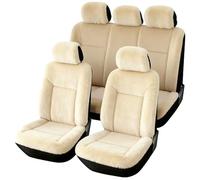 shashou Ensemble Complet de Coussins de Siège de Voiture pour Buick Regal Wagon, Protection Coussin Siège Chaude pour l'hiver,Beige