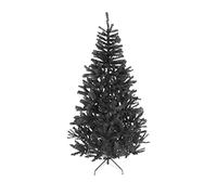 SHATCHI 5ft/150cm Arbre de Noël Artificiel Alaskan Pine Noir 350 Pointes Xmas Home Décorations 1,5m, Support métallique