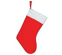 SHATCHI Chaussette feutre rouge à suspendre-Sac cadeau Décorations de Noël, Taille unique