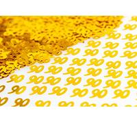 SHATCHI Confettis dorés pour 90e anniversaire 28 g - 12 mm