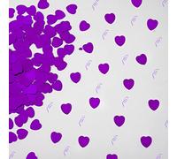 Shatchi Confettis en forme de cœur Violet 14 g