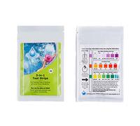 SHATCHI Dip Bandelettes de Test 3 en 1 par Blue Sparkle pour Piscine Hors Sol Spa et Jacuzzi Traitement pour mesurer Le pH, l'alcalin et Le Chlore, Blanc, 25