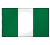 SHATCHI Drapeau national de 1,5 x 0,9 m, pour événements sportifs, pub, barbecue, décorations pour rugby, cricket, football, sports de la Coupe du monde 2023, Nigeria