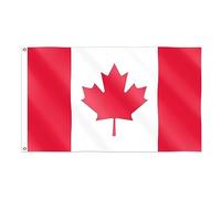 SHATCHI Drapeaux nationaux de 1,5 x 0,9 m pour événements, pub, Barbecue - Décorations pour Rugby, Cricket, Football, Sports de Football 2023, bannière de Support pour Supporter, Polyester, Canada