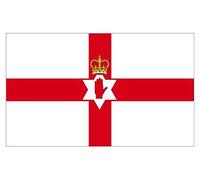 SHATCHI Grand drapeau Irlande du Nord Main d'Ulster de qualité supérieure pour fans de supporters irlandais 152 x 91 cm, SHATCHI-1324, 5x3'