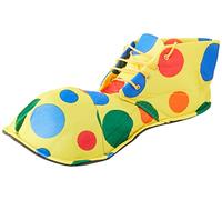 SHATCHI- Housses de Chaussures de Clown surdimensionnées Jaune à Pois Accessoires de déguisement Jour du Livre Multicolore