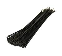 SHATCHI Lot de 100 attaches autobloquantes en plastique nylon résistant Noir 100 mm/200 mm/300 mm de long, 100pcs