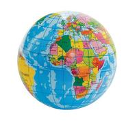 SHATCHI- Lot de 12 Boules de 7 cm en Mousse pour soulager Le Stress-Motif Carte du Monde-Jouets éducatifs, Bleu