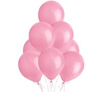 SHATCHI Lot de 25 Ballons en Latex de qualité hélium nacré Rose métallisé 30,5 cm pour Anniversaire, Mariage, baptême, Noël, Communion, décoration de fête
