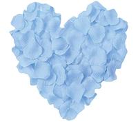 SHATCHI Lot de 5 000 pétales de Rose en Soie Bleu Clair pour décoration de Table de baptême