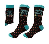 SHATCHI Novelty, Tout Simplement Les Meilleures Chaussettes Papa Homme, Noir Et Bleu, Taille Unique