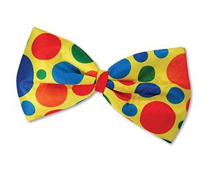 SHATCHI Nœud papillon Clown Jumbo Unisexe Adulte Taille unique Accessoires de déguisement Cirque World Book Day Jaune