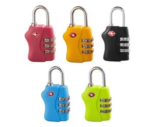 Shatchi Serrure TSA 3 Approuvée Valise de Voyage Combinaison de Bagages Cadenas - Couleur Assortie, 1 Pièce