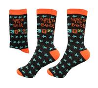 SHATCHI Simply The Best Chaussettes Fantaisie pour 30e Anniversaire Unisexe pour Elle ou Lui