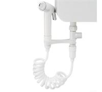 Shattaf Muslim Shattaf Kit de douche pour bidet avec crochet de suspension et tuyau d'interface 1/2, buse pressurisée en ABS pour la douche et les tâches de nettoyage