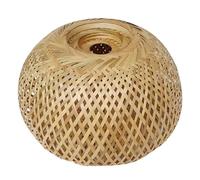 Shattan Lampe Shade, bambou tissé à la main Dôme facile à installer rustique creux pour le remplacement de la lampe / 11.8x11.8x7, 1 pouce