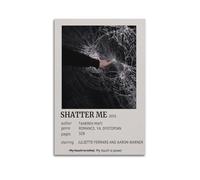 Shatter Me 2 affiche sur toile Impression d'art mural esthétique moderne pour salon 30 x 45 cm Sans cadre