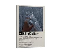 Shatter Me 4 affiche sur toile Impression d'art mural esthétique moderne pour salon 50 x 75 cm Style cadre