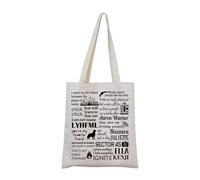 Shatter Series Book Tote Bag Book Fandom Gift Book Lover Gift Bookish Merch 45 Sector Gift, Sac fourre-tout 45, Medium/Large