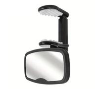Shatterproof ClipOn Mirror, Compact Wide Angle, Rear Facing Car Seat Mirrors with Frame, Safety Accessory with Adjustable Angle, Automotive Gear Category for Kids Parents