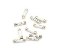 SHAUNI Fusible 10 pièces Nouveau 6 * 25mm fusible en céramique Tube fusible 6x25mm fusible en céramique à soufflage Rapide 250V 1A