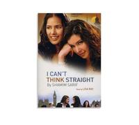 SHAUREWNYY Affiches « I Can't Think Straight » - Décoration murale vintage - Impression sur toile pour salon, chambre à coucher - 30 x 45 cm - Style sans cadre