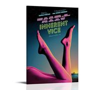 SHAUREWNYY Inherent Vice Poster décoratif sur toile vintage pour salon, chambre à coucher, 60 x 90 cm, style cadre