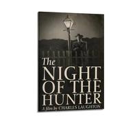 SHAUREWNYY Lot de 6 affiches du film The Night of The Hunter - Décoration murale vintage - Peinture sur toile pour salon, chambre à coucher, 50 x 75 cm - Style cadre