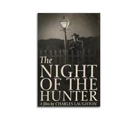SHAUREWNYY Lot de 6 affiches du film The Night of The Hunter - Décoration murale vintage - Peinture sur toile pour salon, chambre à coucher - 40 x 60 cm - Style sans cadre