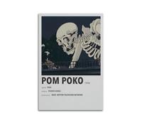 SHAUREWNYY Poster d'anime Pom Poko - Décoration murale vintage - Peinture sur toile pour salon, chambre à coucher - 50 x 75 cm - Style sans cadre