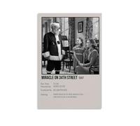 SHAUREWNYY Poster Miracle on 34th Street - Décoration murale vintage - Peinture sur toile pour salon, chambre à coucher, 50 x 75 cm - Style rétro - Sans cadre