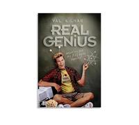 SHAUREWNYY Real Genius Poster décoratif sur toile vintage pour salon, chambre à coucher, 60 x 90 cm, sans cadre