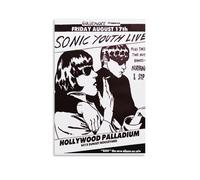 SHAUREWNYY Sonic Youth Poster esthétique sur toile pour décoration murale vintage pour salon, chambre à coucher, 30 x 45 cm, sans cadre