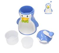 Shaved Ice Machine ABS Penguin Shape Blue Household Portable Manual Snow Cone Maker Machine with Container Kitchen Accessories