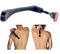 ShaveGrip Rallonge de rasoir dorsal - Support de rasoir pour rasage du dos - Compatible entre autres avec Gillette Fusion5, ProGlide, Mach3 - Aide au rasage - Fabriqué en Allemagne (avec cale de