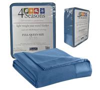 Shavel Micro Flanelle Couverture, Country Blue, Full/Queen
