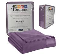Shavel Micro Flanelle Couverture, Violet, King