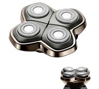 Shaver Pro Lame de rechange à 4 têtes compatible avec les rasoirs Skull Pitbull, Butterfly Kiss Pro et Palm Shaver Rasoir électrique et lame de rasoir pour tête chauve pour homme/femme (1 pièce)