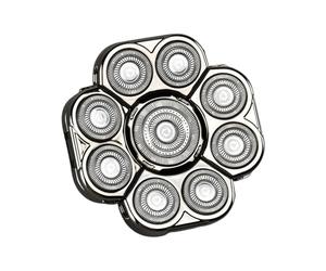 Shaver Replacement Heads - Extreme Speed 9-head Electric Shaver Head Attachment | Beard Cutter Replacements Blade | Double-Ring Extreme Speed Shavers Replacement Heads For Wet And Dry Bald