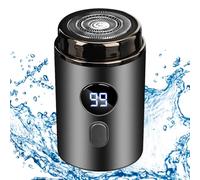 Shavers électriques pour hommes, rasoir électrique portable, rasoirs électriques pour la taille de poche des hommes, petit rasoir à barbe avec affichage numérique,rasoir à cheveux de visage électrique