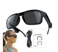 SHAVERUSH - Lunettes intelligentes sans fil, 14,5 x 15,5 x 4 cm, lunettes de soleil avec haut-parleur pour homme, lunettes audio étanches, lunettes de soleil Bluetoth, lunettes de soleil musicales,