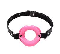 Shawa Ball Gag Bâillon Bouche en Cuir Doux Silicone Flirter SM Erotique Bouche Forcée Sexe Féminin Oral Sex Couples Outils (Rose)