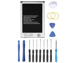 SHAWOROCE Batterie EB-B800BE B800BU compatible avec Samsung Galaxy Note 3 SM-N9000 Note 3 DuoS N9002 Note 3 LTE N9005 N9006 N9007 N9008 N9009 Li-ion 3200mAh 3.8V avec kit d'outils de réparation