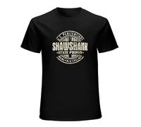 Shawshank Redemption T-Shirt Mens Retro Movie 90S Film Stephen King Prison Top Black S