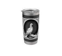 Shax Veillée de l'aile d'obsidienne Gobelet isotherme en acier inoxydable double paroi