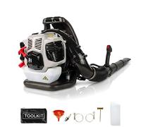 SHAYN Sac à dos souffleur de feuilles à essence 52 cc - Démarrage facile 170 km/h - Puissant souffleur de feuilles essence, 890 CFM, anti-vibrations, harnais rembourré, souffleur de jardin à 2 temps